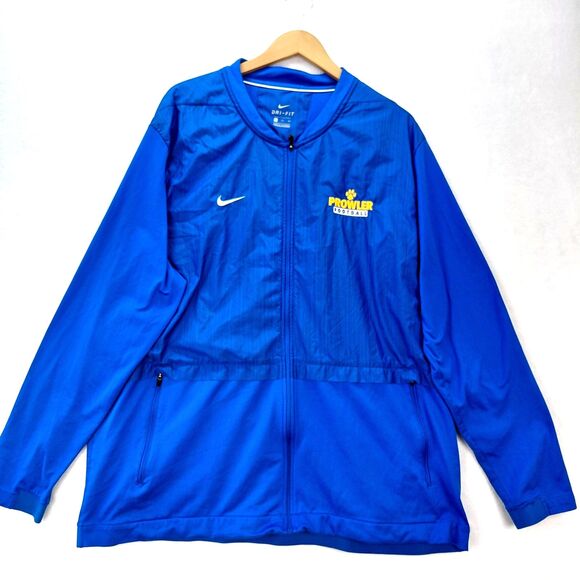 Nike Hybrid Elite Full Zip Jacket Mens Size 3XL Blue Performance Football 908416 - Picture 1 of 12